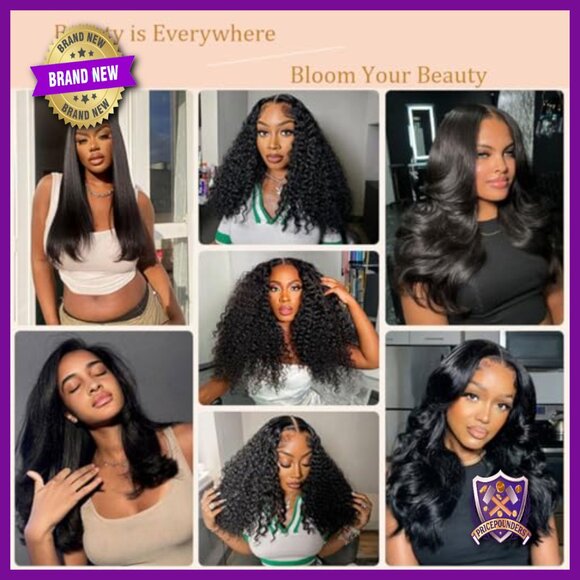 13x6 Straight Full Lace Front Human Hair Wig 200% Density Glueless main image 6